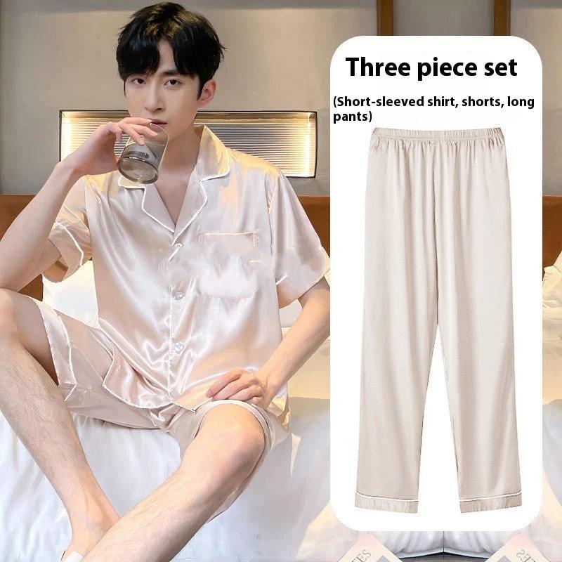 Men's Three-piece Pajamas Set by GJG Denim