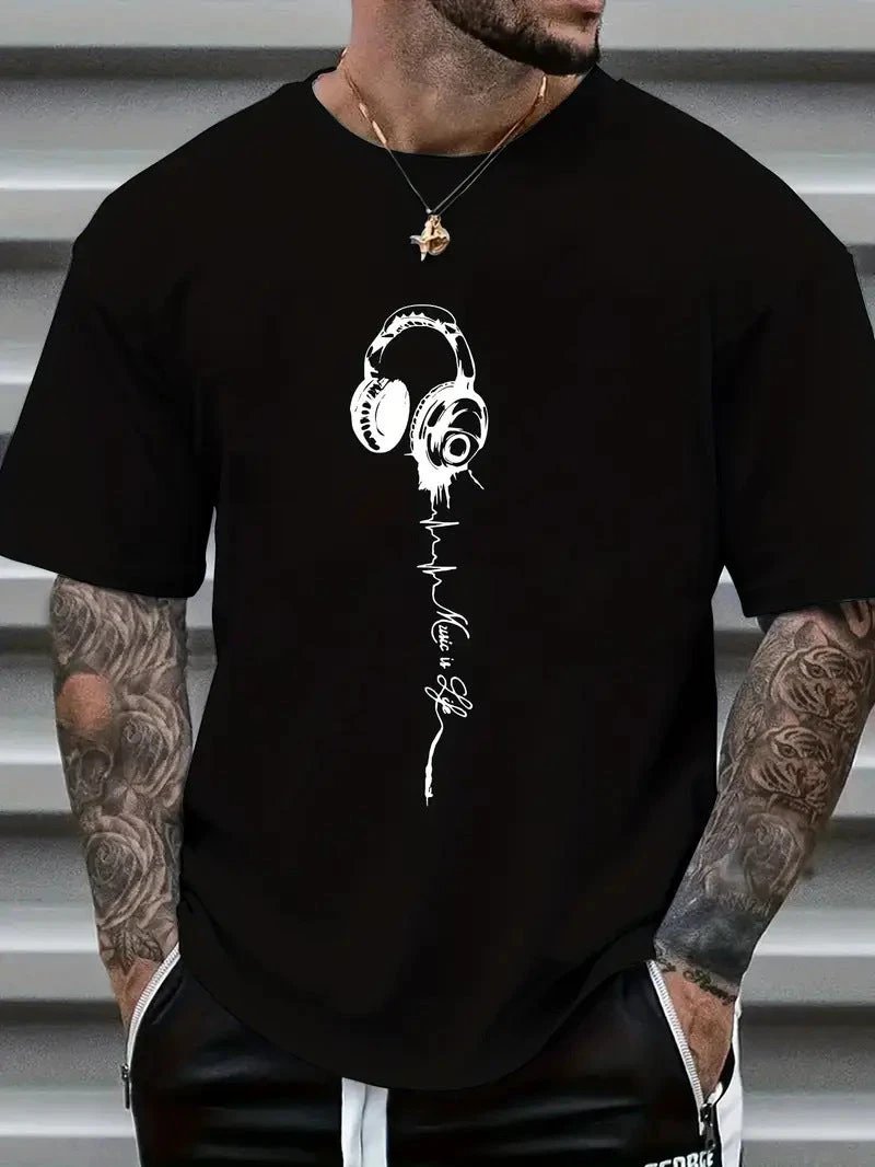 Men's Printed T-shirt by GJG Denim