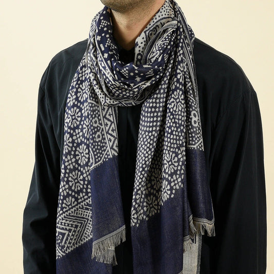 Men's Cotton And Linen Short Scarf by GJG Denim