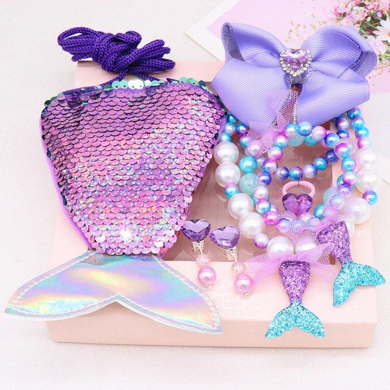 Children's Ornament Set Cartoon Fishtail Bag Gift Box by GJG Denim