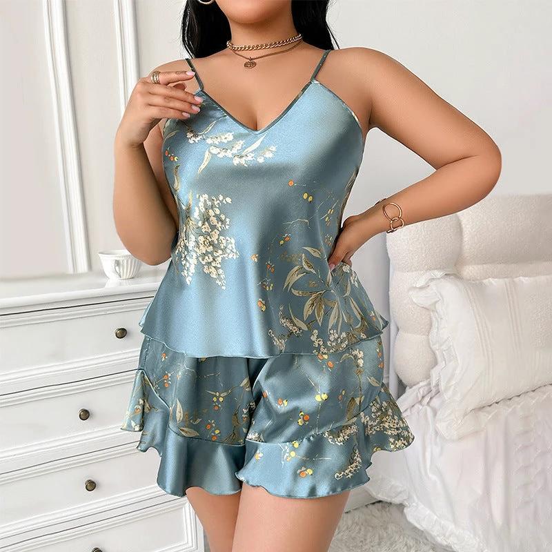 European And American Style Plus Size Printed Pajamas Fashion by GJG Denim