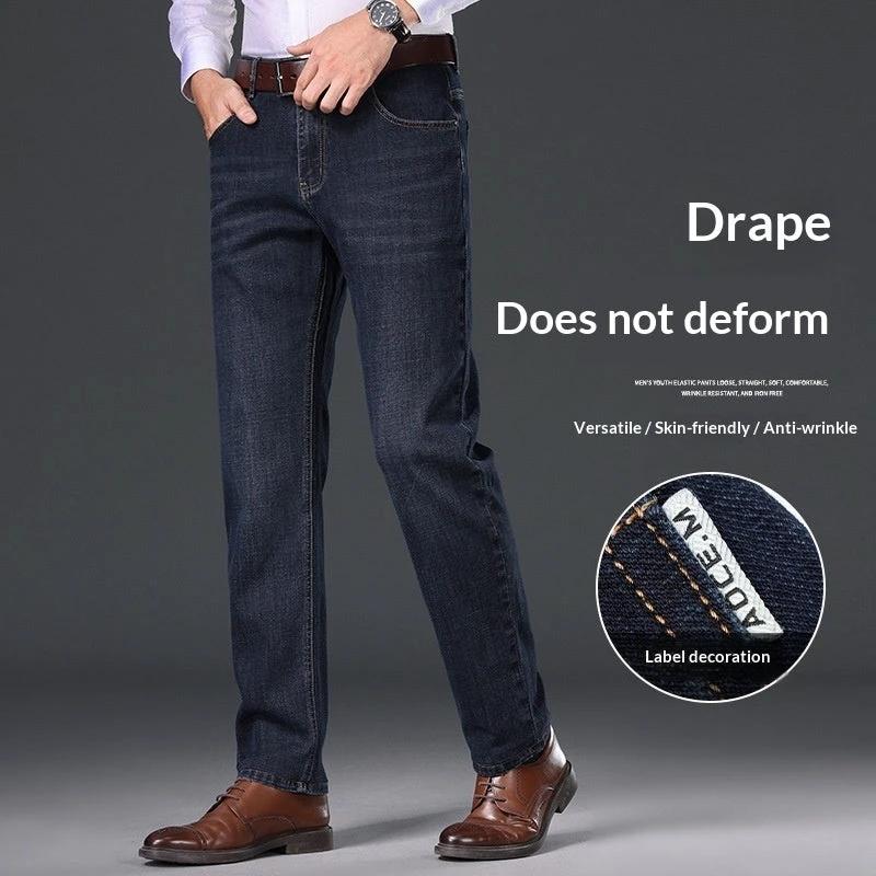 Men's Slim Fit Straight Jeans by GJG Denim