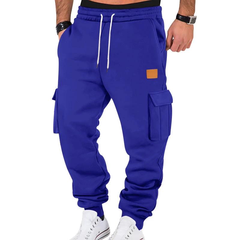Men's Sports Multi-pocket Cargo Sweatpants by GJG Denim