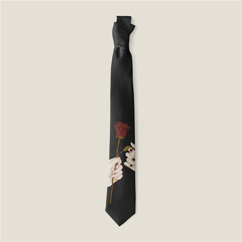 Men's Creative Print Tie by GJG Denim