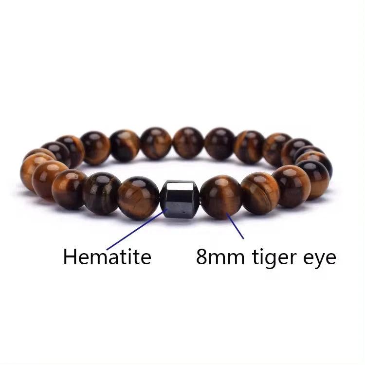 Men's Natural Gemstone Bracelet Vintage by GJG Denim
