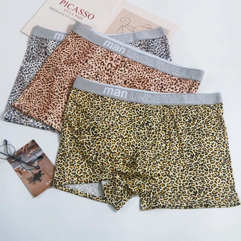 Men's Loose Leopard Print Comfortable Underwear by GJG Denim