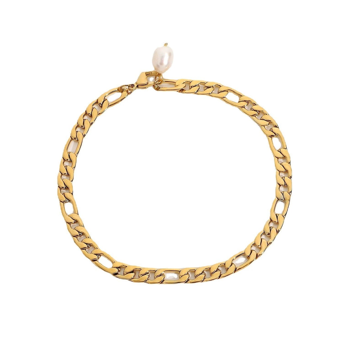Fashion 18K Gold Plated Stainless Steel Anklets by GJG Denim