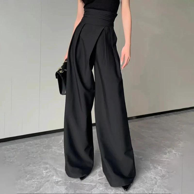 Fashion Drooping Wide-leg Pants Women by GJG Denim