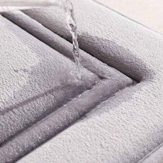 Simple Bathroom Non-slip Bathroom Mat by GJG Denim