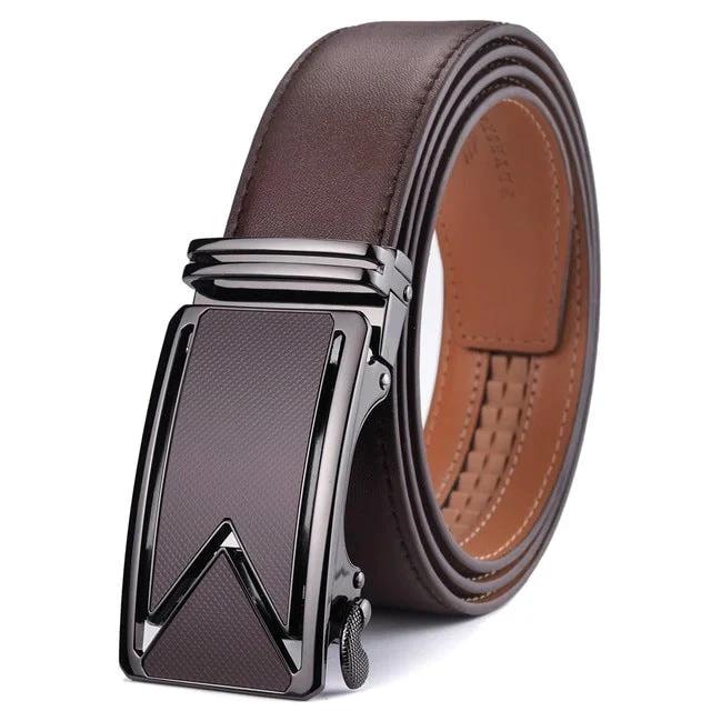 Genuine Leather Men's Comfort Click Belt by GJG Denim