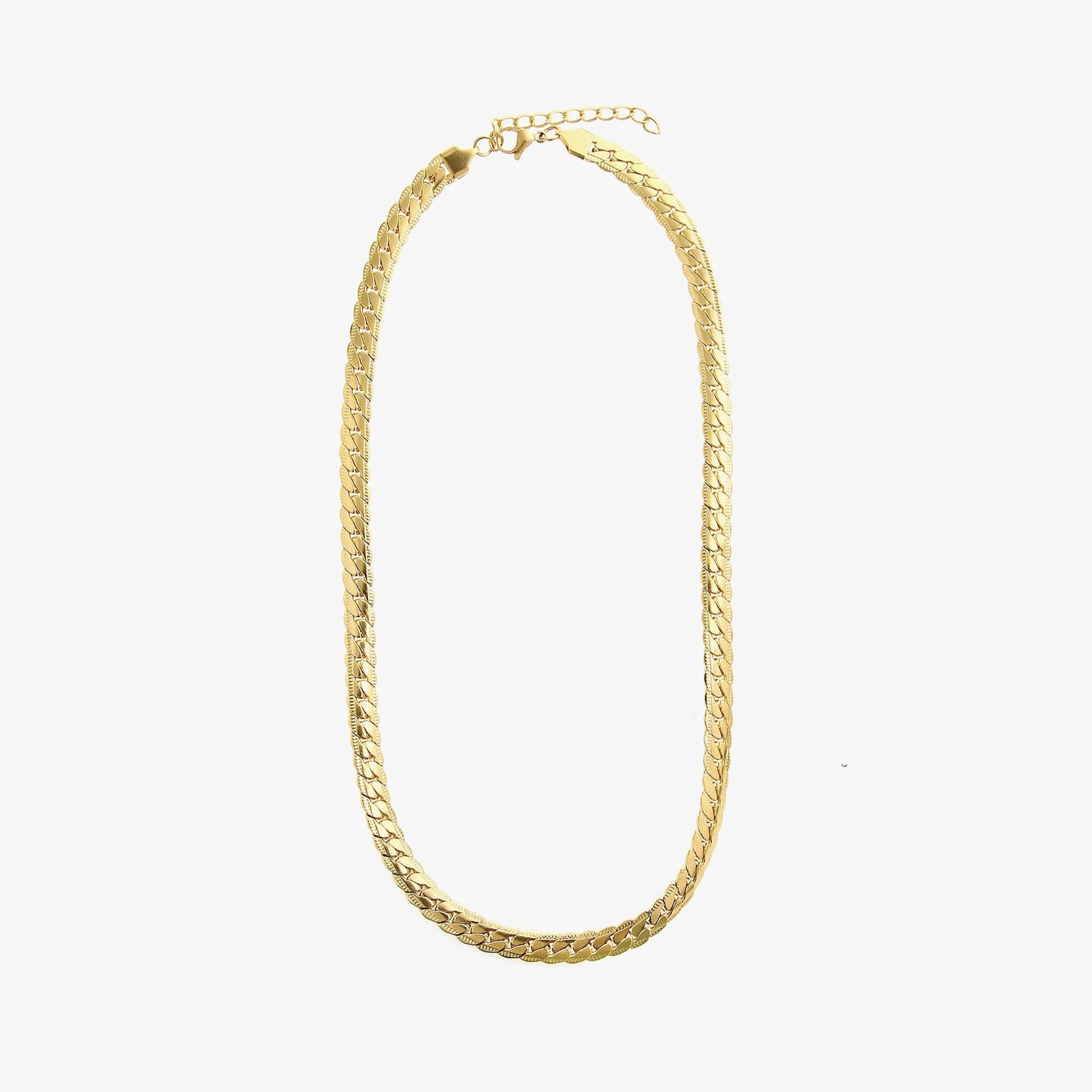 Embossed Cuban Necklace For Men by GJG Denim