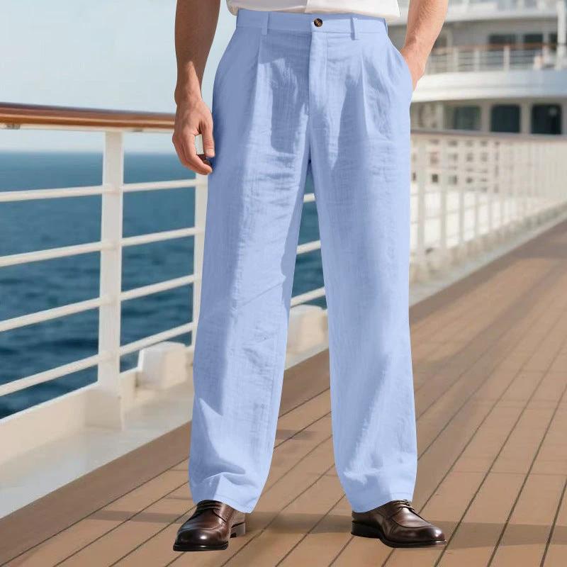 Men's Loose Straight Business Pants by GJG Denim