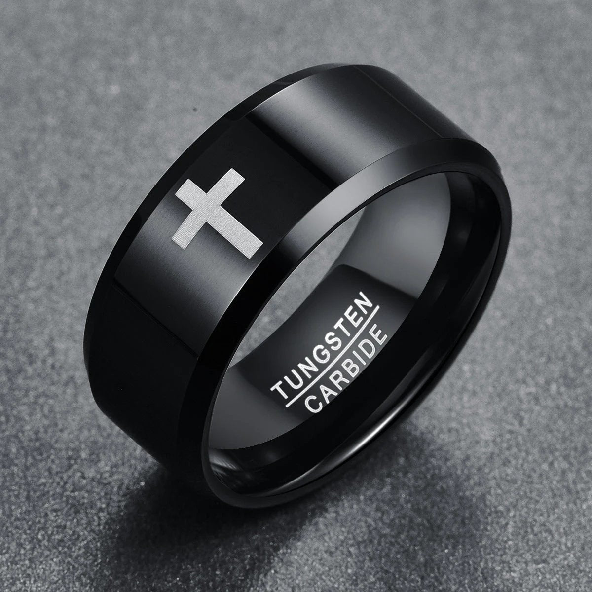 Non-fading Special-interest Design Style Cross Ring by GJG Denim