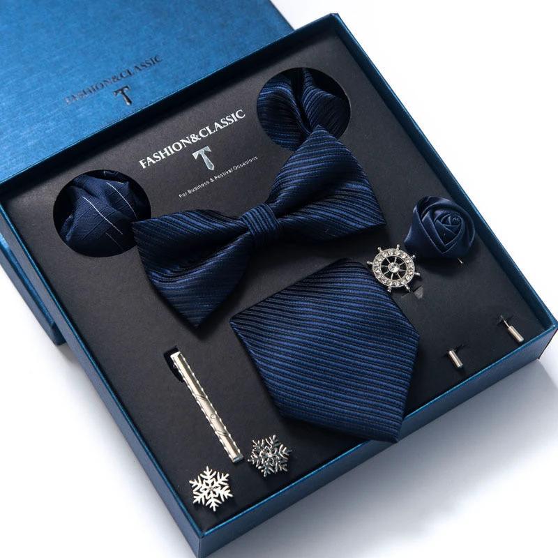 Men's 8-piece Tie Set by GJG Denim