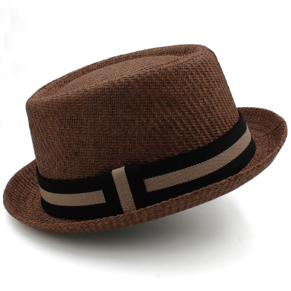 Retro Sun Shade Straw Hat For Men by GJG Denim