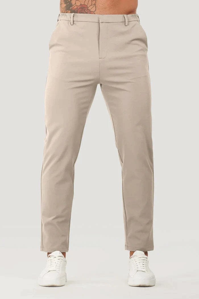 Solid Color Business Casual Men's Pants by GJG Denim
