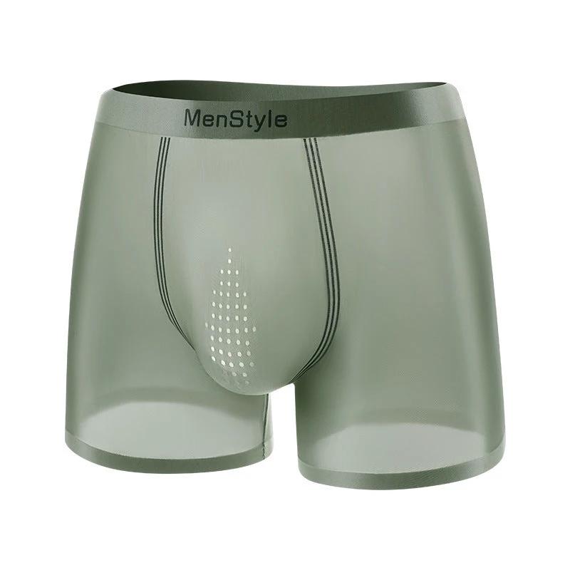 Men's Breathable Single-layer Seamless Boxers by GJG Denim