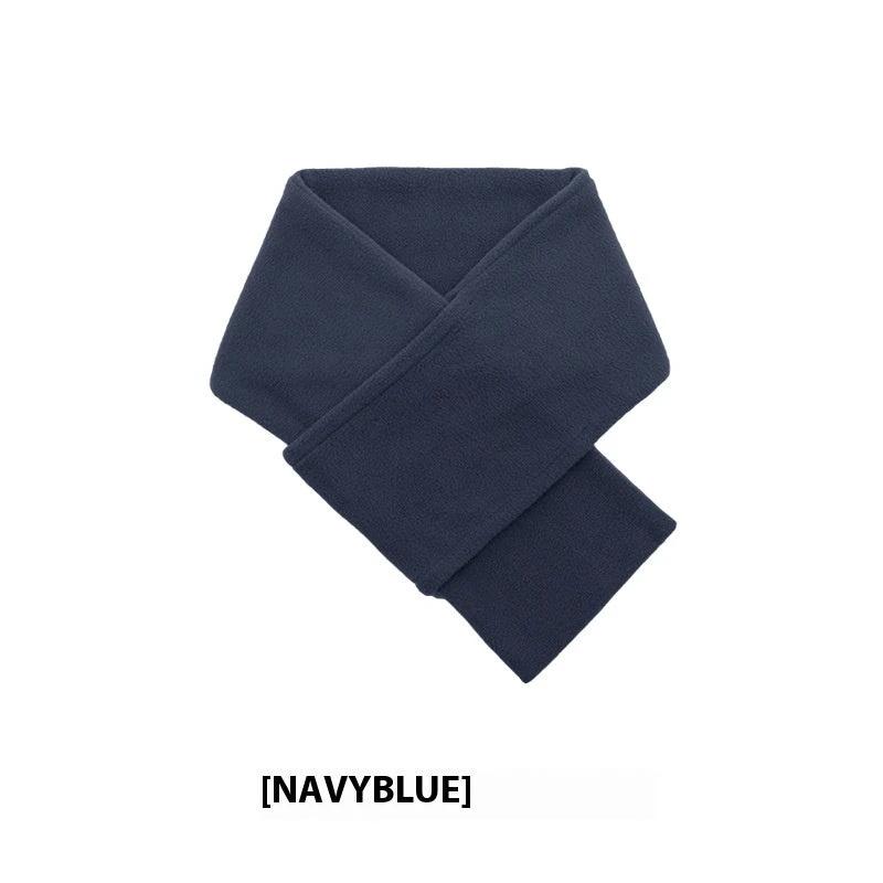Autumn And Winter Warm Scarf Fashion Simple Solid Color Men's Polar Fleece by GJG Denim