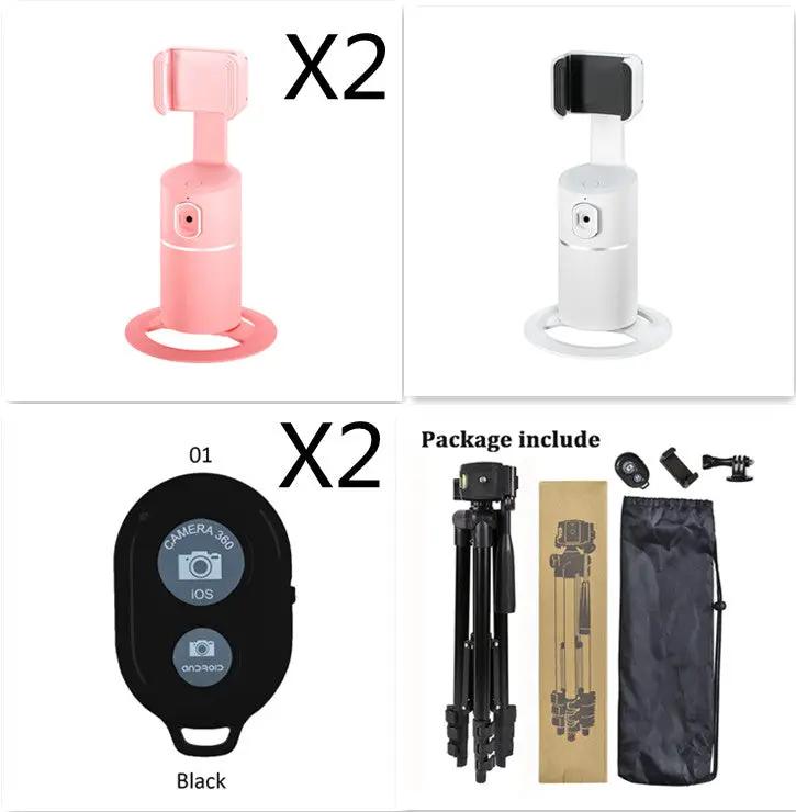 Smart Face Recognition Tracking PTZ Mobile Phone Stand Anchor Live Broadcast Stand by GJG Denim