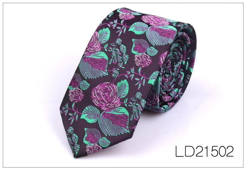 Men's Casual Fashion 6cm Flower Graffiti Tie by GJG Denim