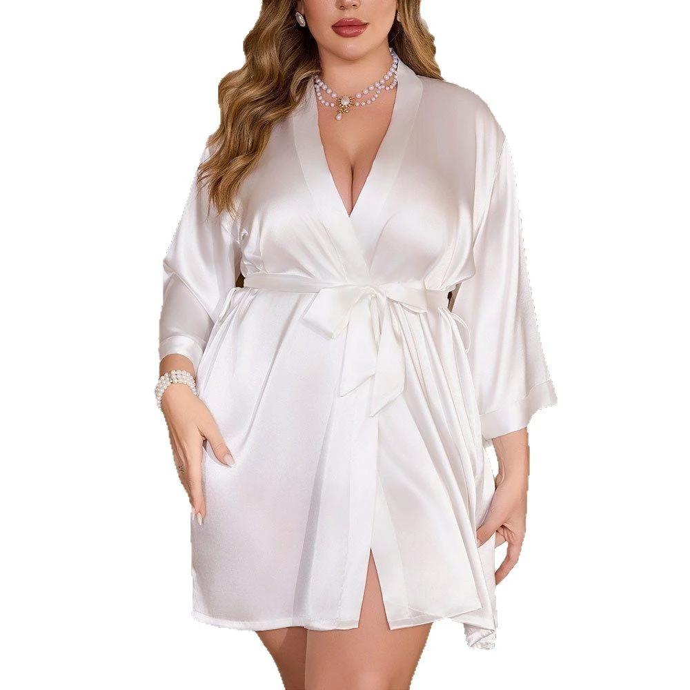 Women's Plus Size Night-robe Loose And Comfortable by GJG Denim