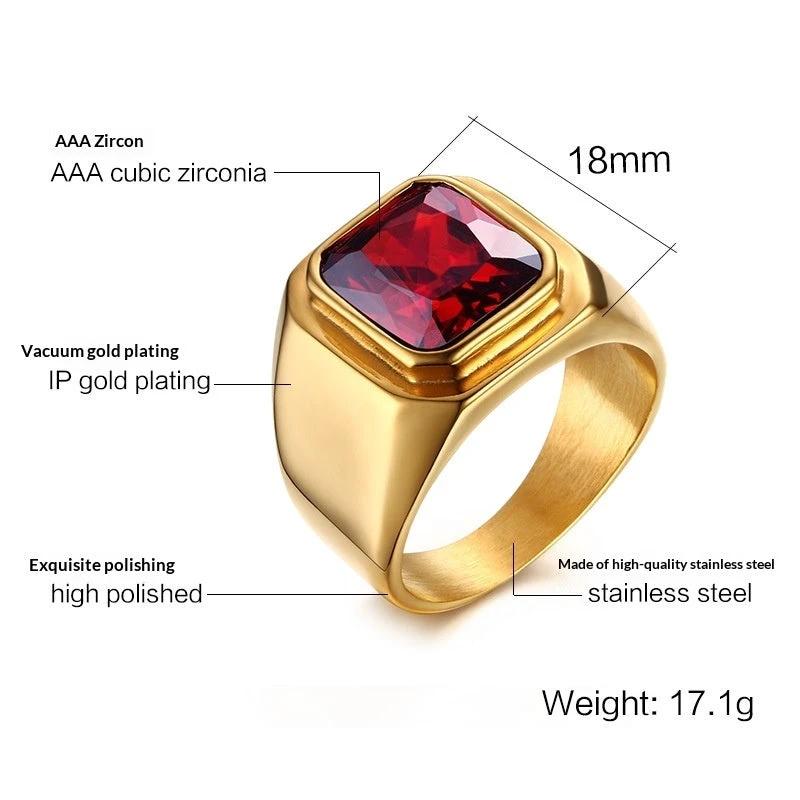 Stainless Steel Ring For Men by GJG Denim
