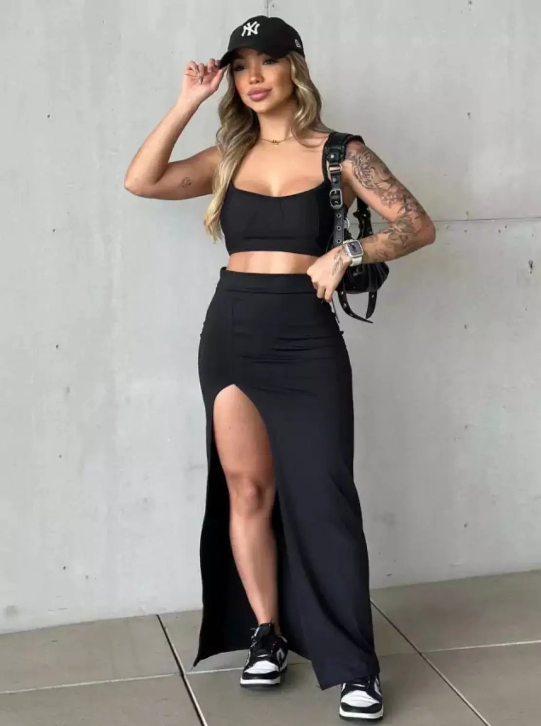 Fashionable Slit Bodycon Skirt For Women by GJG Denim