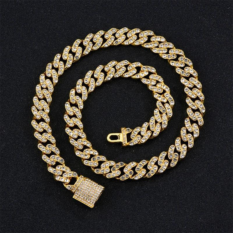 Men's 11mm Box-Clasp Cuban Necklace by GJG Denim