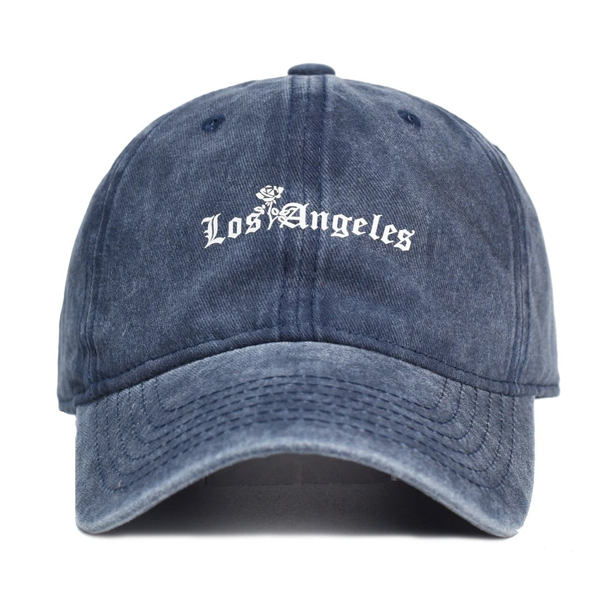 Washed Cotton Printed Dad Hat For Men by GJG Denim