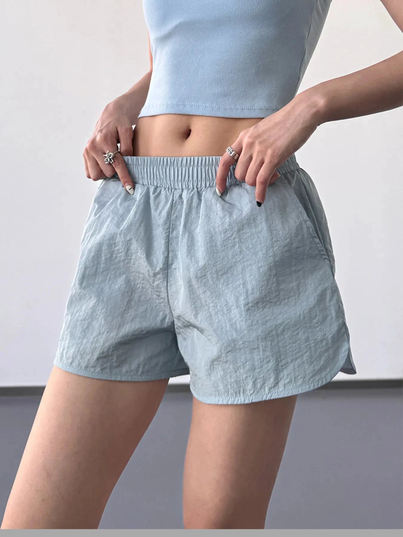 Elastic Waist Active Shorts by Lady Ros
