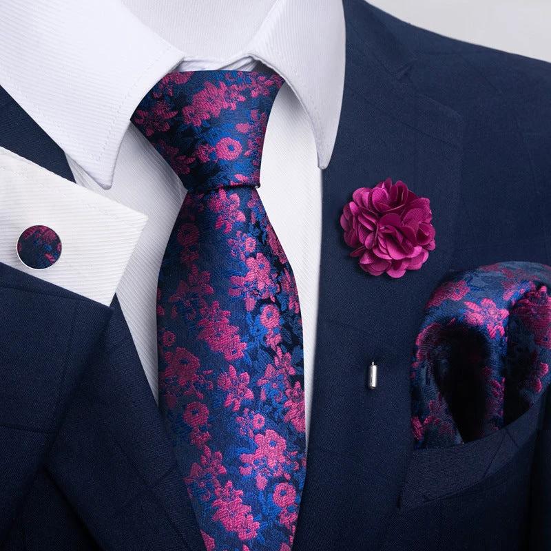 Men's Tie and Pocket Square Combo by GJG Denim