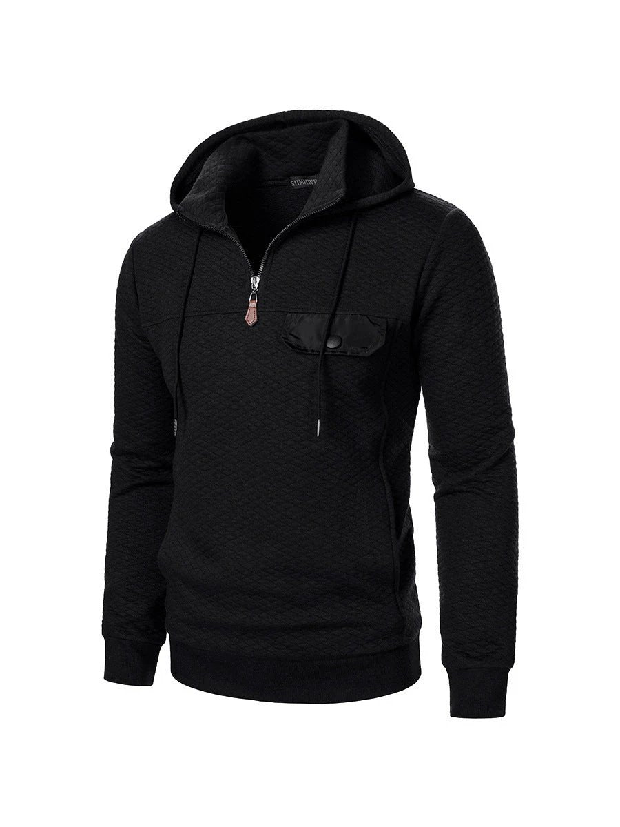 Men's Simplicity Trendy Loose Hooded Sweater by GJG Denim