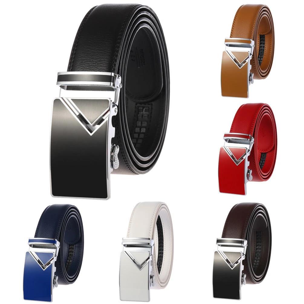 Men's Fashion Automatic Buckle Belts by GJG Denim