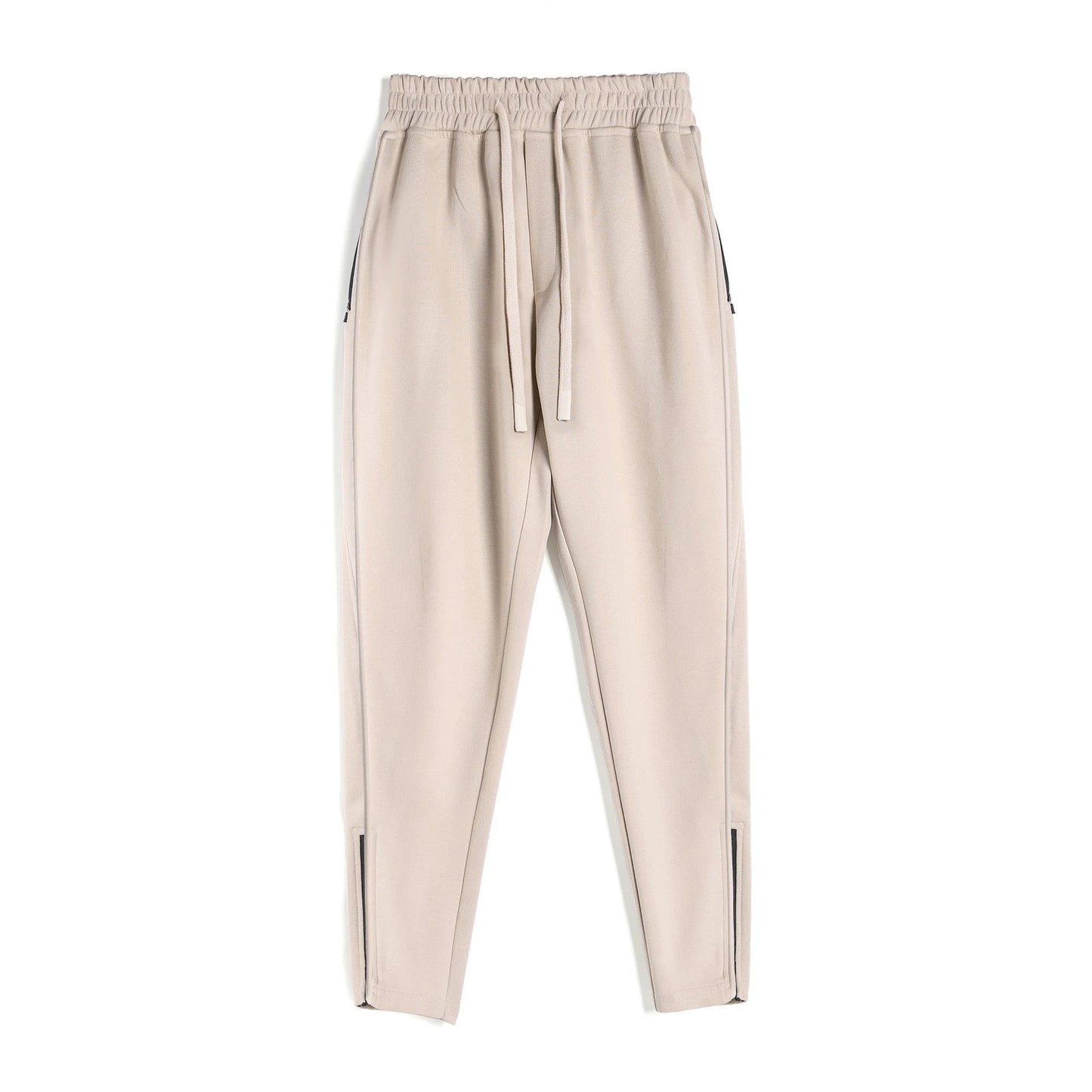 Men's Slim Fit Leg Opening Ankle Zipper Sweatpants by GJG Denim