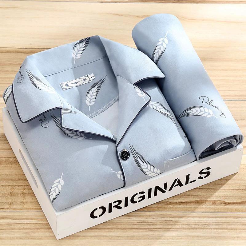 Men's Long-sleeved Pajamas by GJG Denim