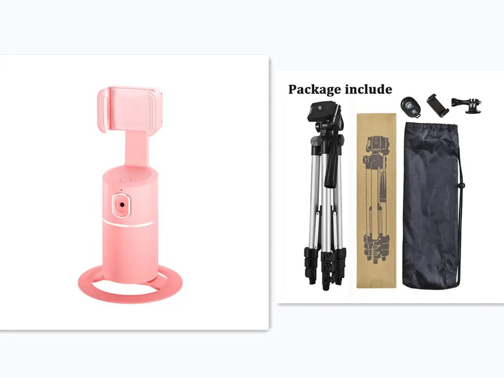 Smart Face Recognition Tracking PTZ Mobile Phone Stand Anchor Live Broadcast Stand by GJG Denim