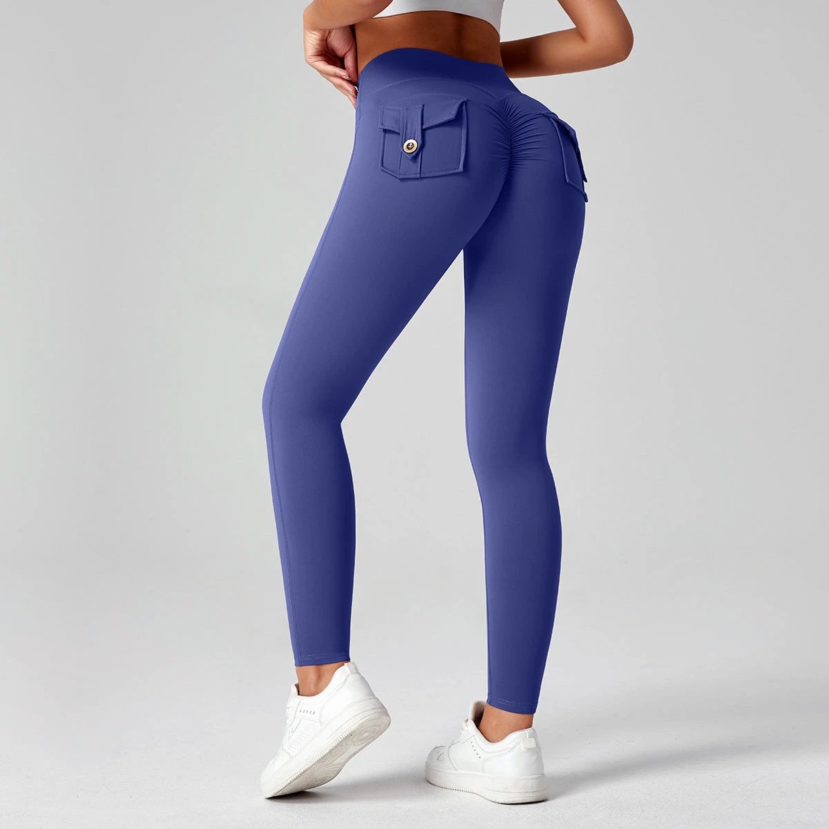 Fitness Yoga Pants For Women High-waisted Butt-lifting Stretchy Form-fitting Workout Tights by GJG Denim