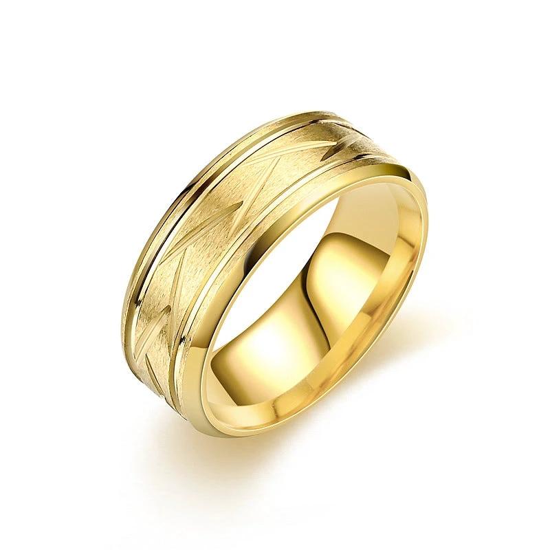 Titanium Steel Frosted Men's Ring by GJG Denim