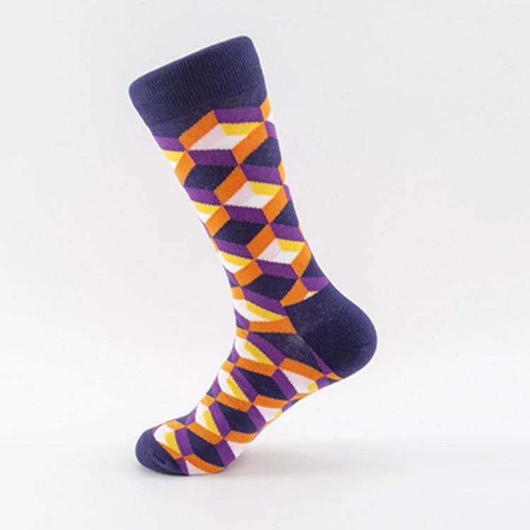 Men's Trendy Mid-calf Length Socks by GJG Denim