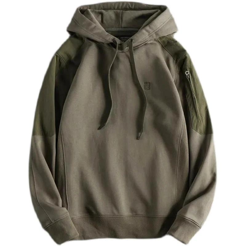 Space Cotton Comfortable And Stylish Men's Warm Hoodie by GJG Denim