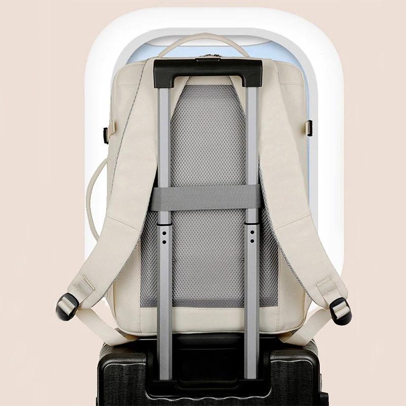 Large Capacity Backpack For Men w/ Multiple Pockets And Zippers Versatile Computer Bags Business Travel Backpack by GJG Denim