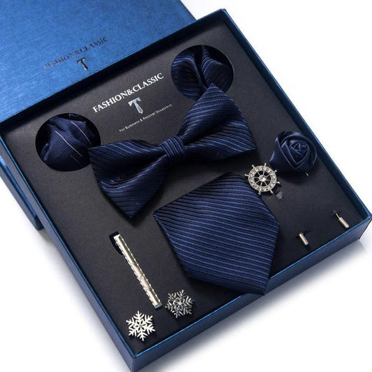 Men's 8-piece Tie Set by GJG Denim