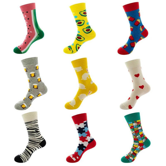 Men's Street Sesh Fashion Trendy Socks by GJG Denim