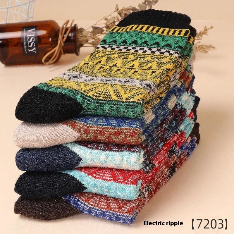 Men's 5-10 Pairs Retro Thick Socks by GJG Denim