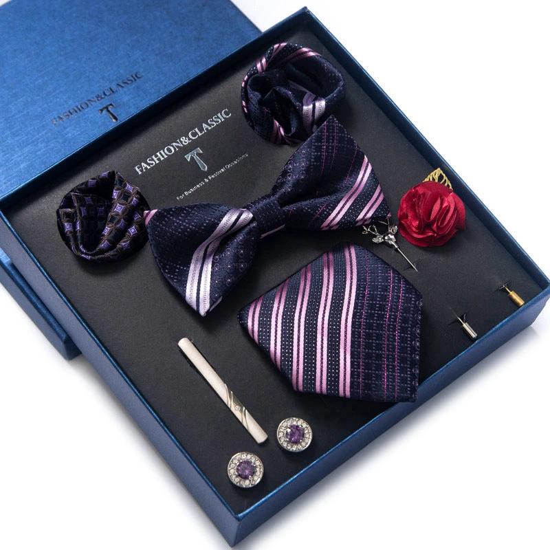 Men's 8-piece Tie Set by GJG Denim