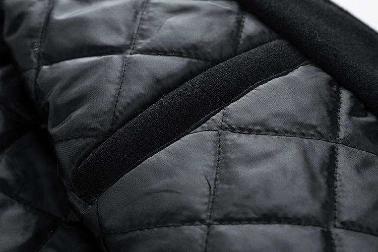 American Baseball Jacket Casual Embroidery Stitching by GJG Denim