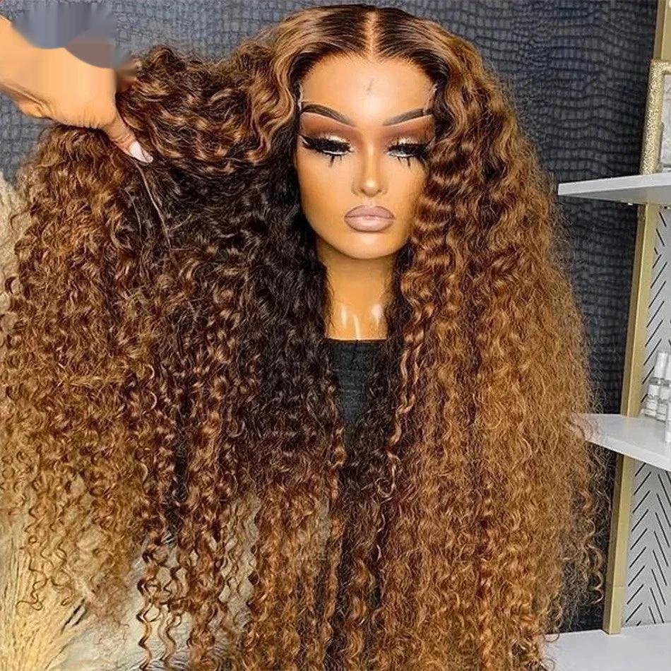 Curly Loose Deep Wave Lace Forehead Wig 13x4 by GJG Denim