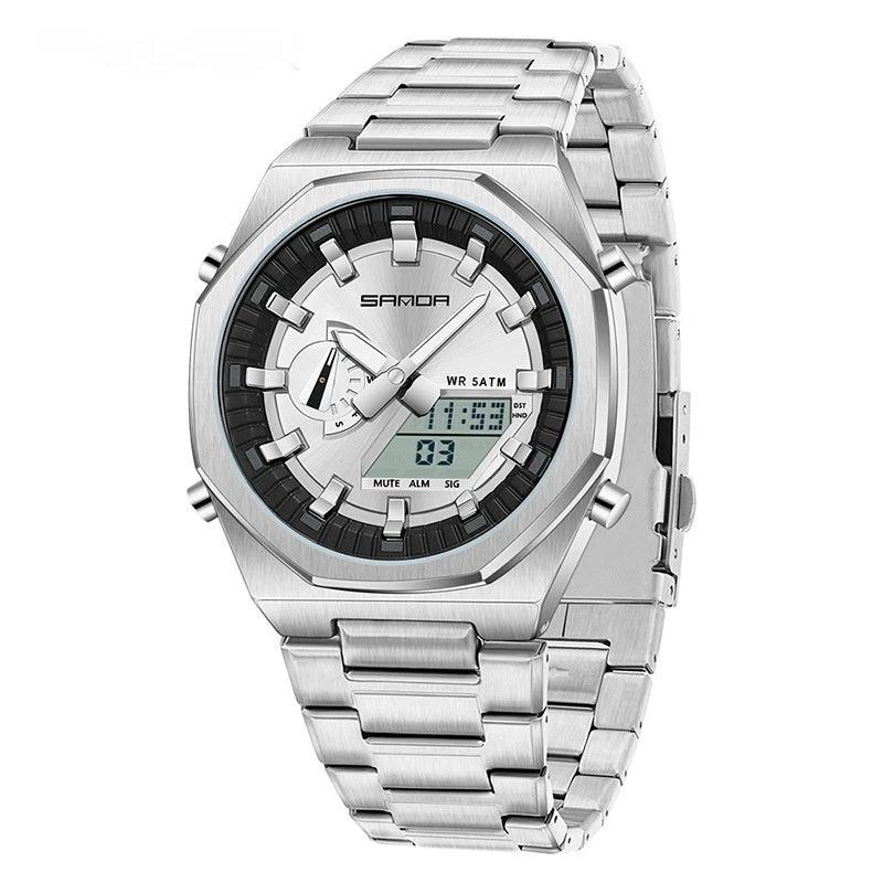 Dual-display Multi-function Men's Watch by GJG Denim