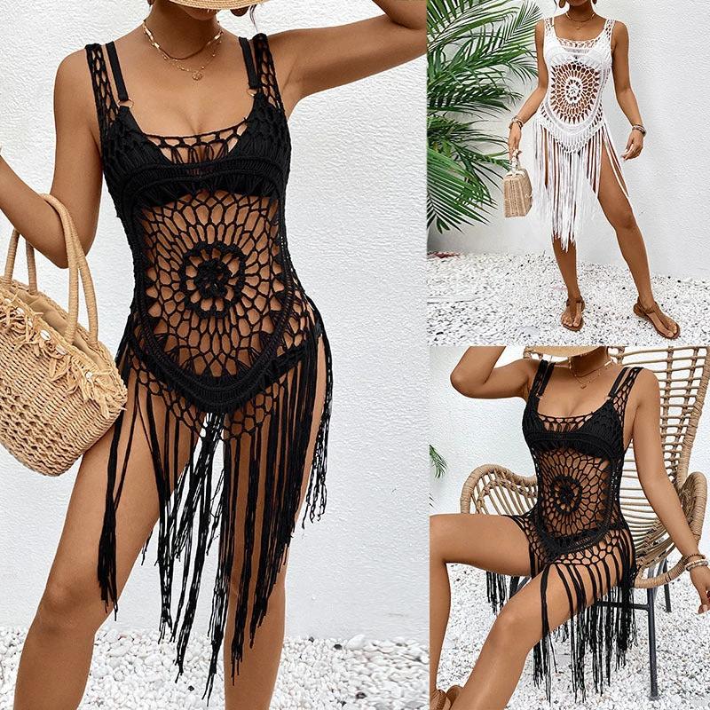 New Crocheted Women's Hollow Beach Dress by GJG Denim