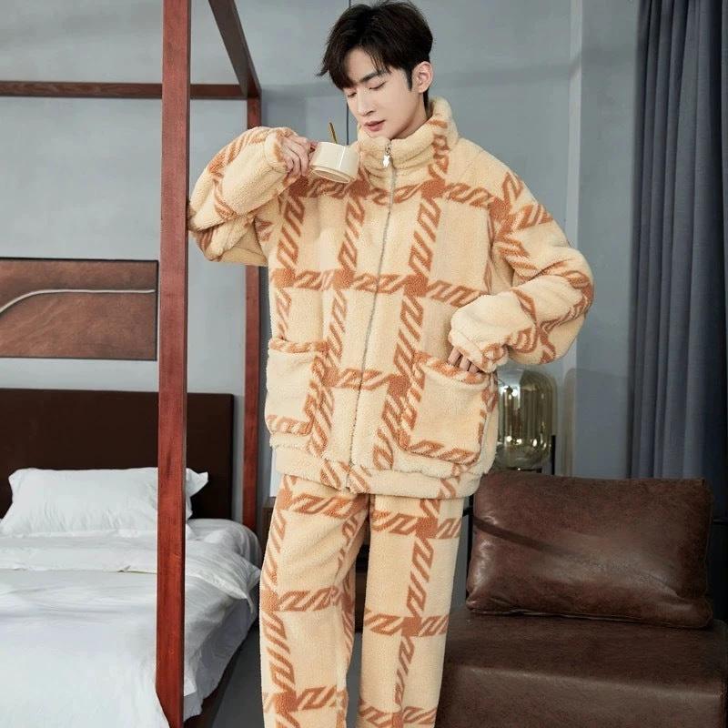 Men's Zipper Pajamas Thickened by GJG Denim